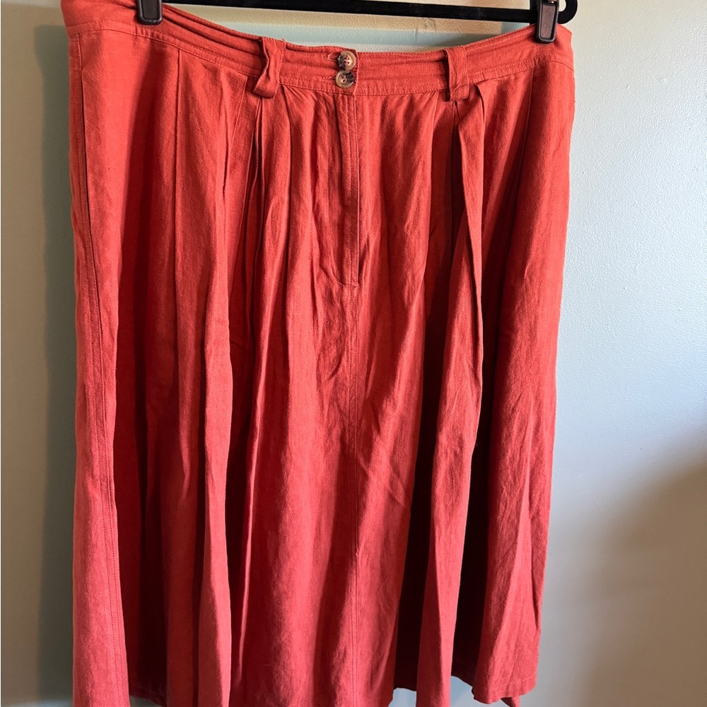 Burnt orange Mod Cloth skirt